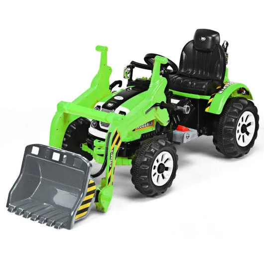 12 V Battery Powered Kids Ride on Dumper Truck-Green