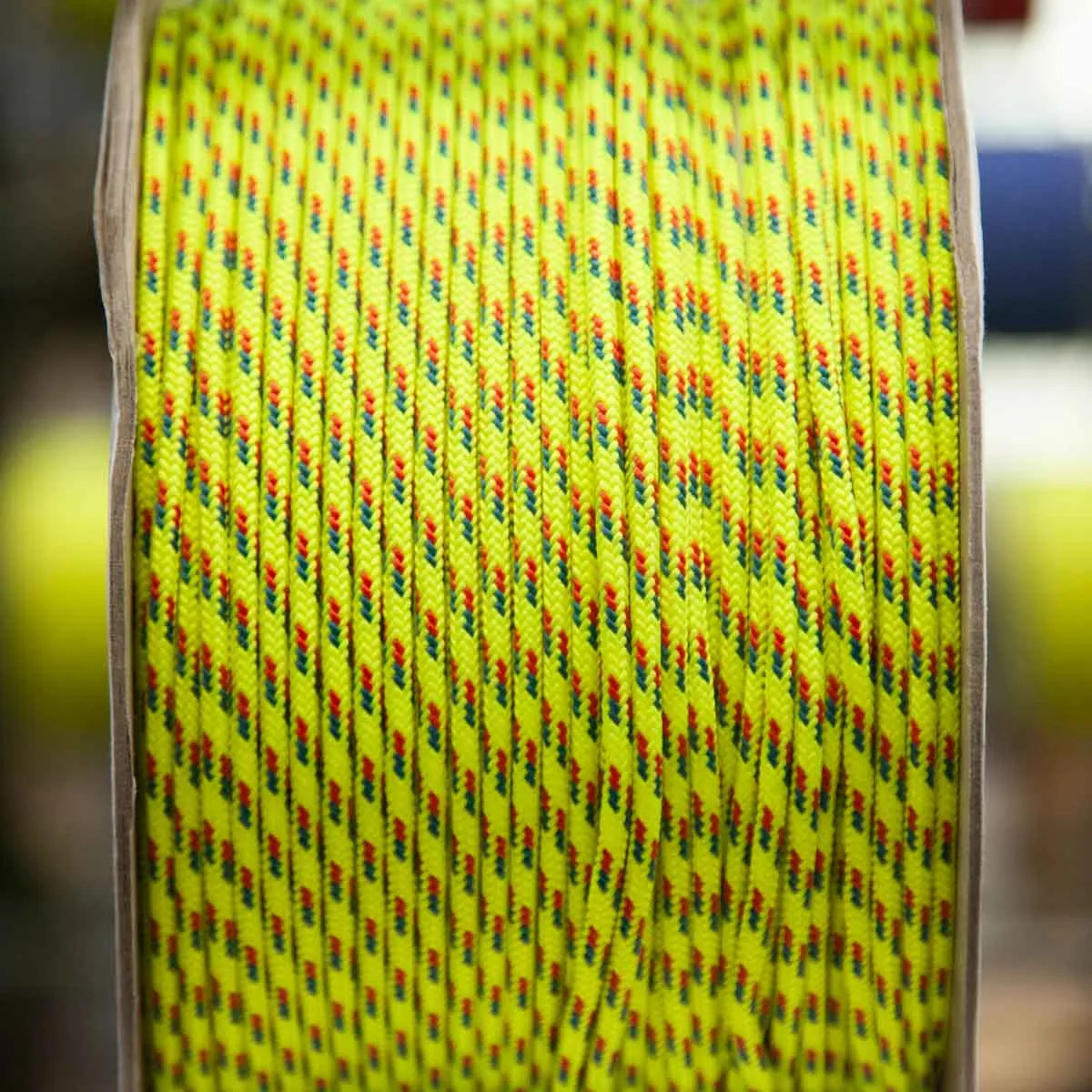 4mm Cord - Yellow w/Red & Green