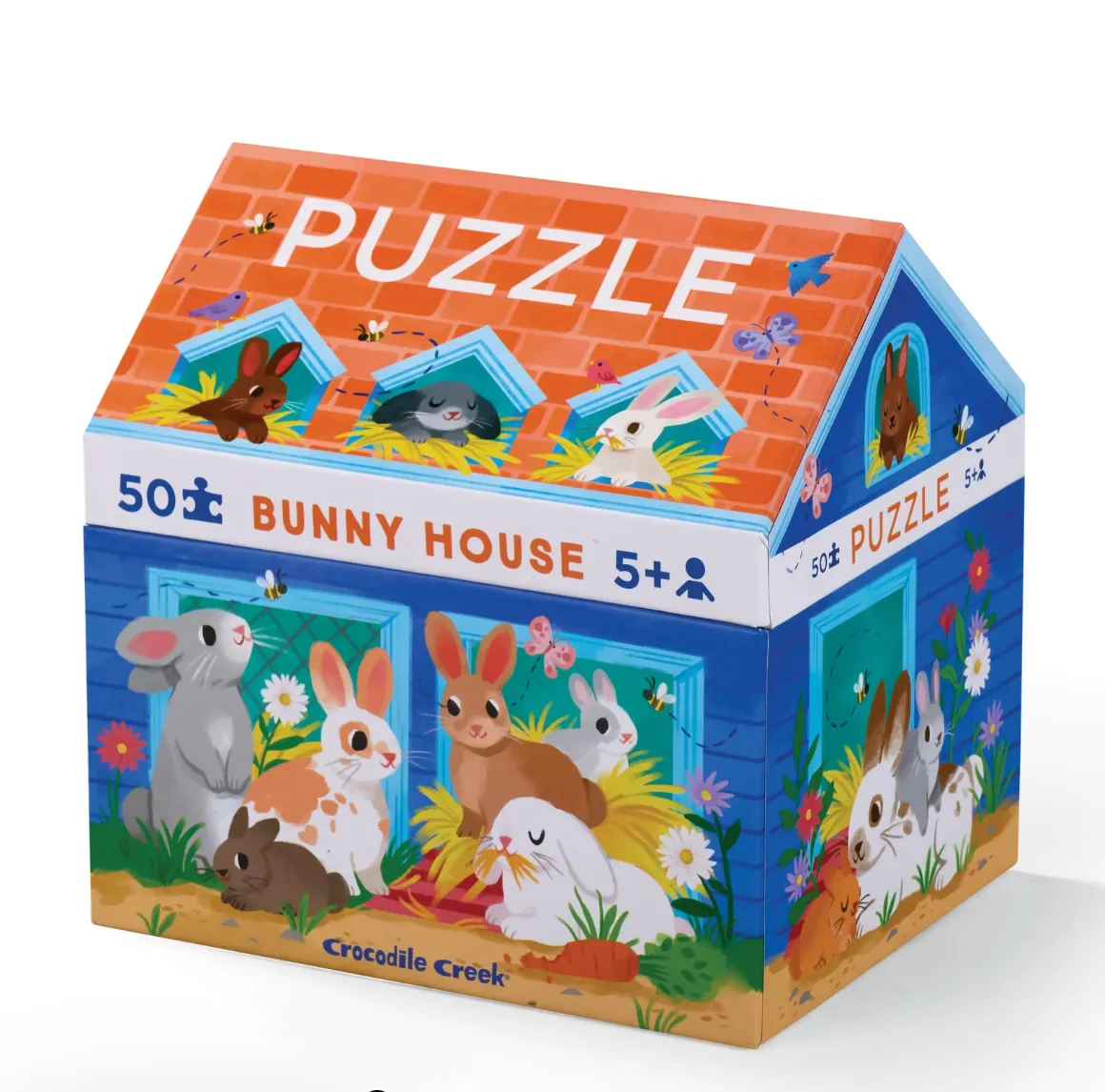 50-Piece House Puzzle - Bunny House