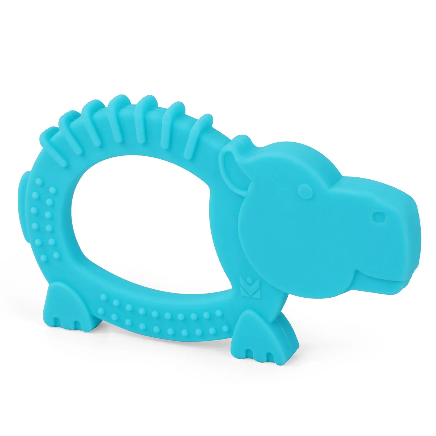 Baby Moo Hippo Soothing Silicon Teether BPA And Toxin Free - Blue