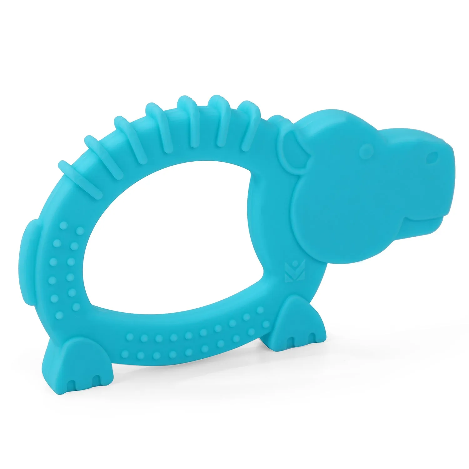 Baby Moo Hippo Soothing Silicon Teether BPA And Toxin Free - Blue