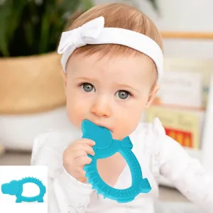 Baby Moo Hippo Soothing Silicon Teether BPA And Toxin Free - Blue