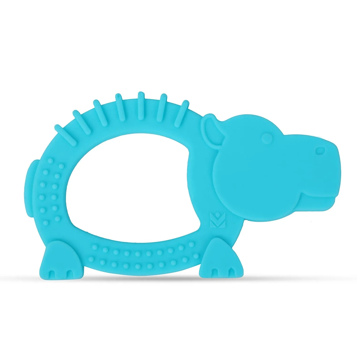 Baby Moo Hippo Soothing Silicon Teether BPA And Toxin Free - Blue