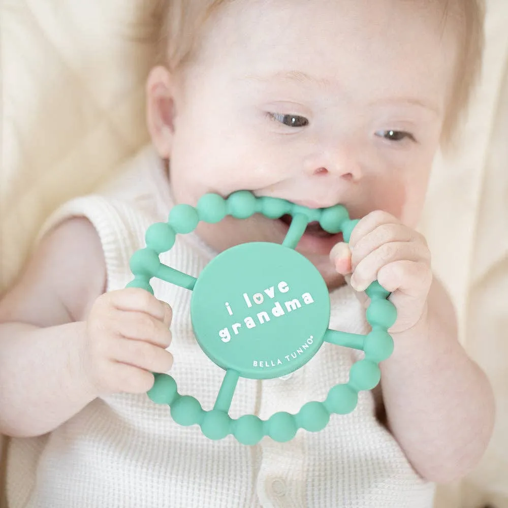 Bella Tunno - I Love Grandma Happy Teether: Green