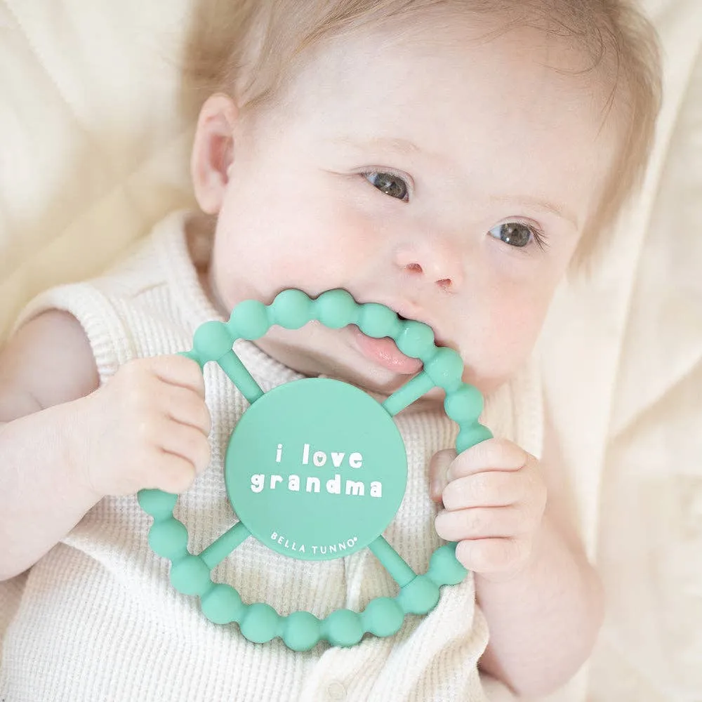 Bella Tunno - I Love Grandma Happy Teether: Green