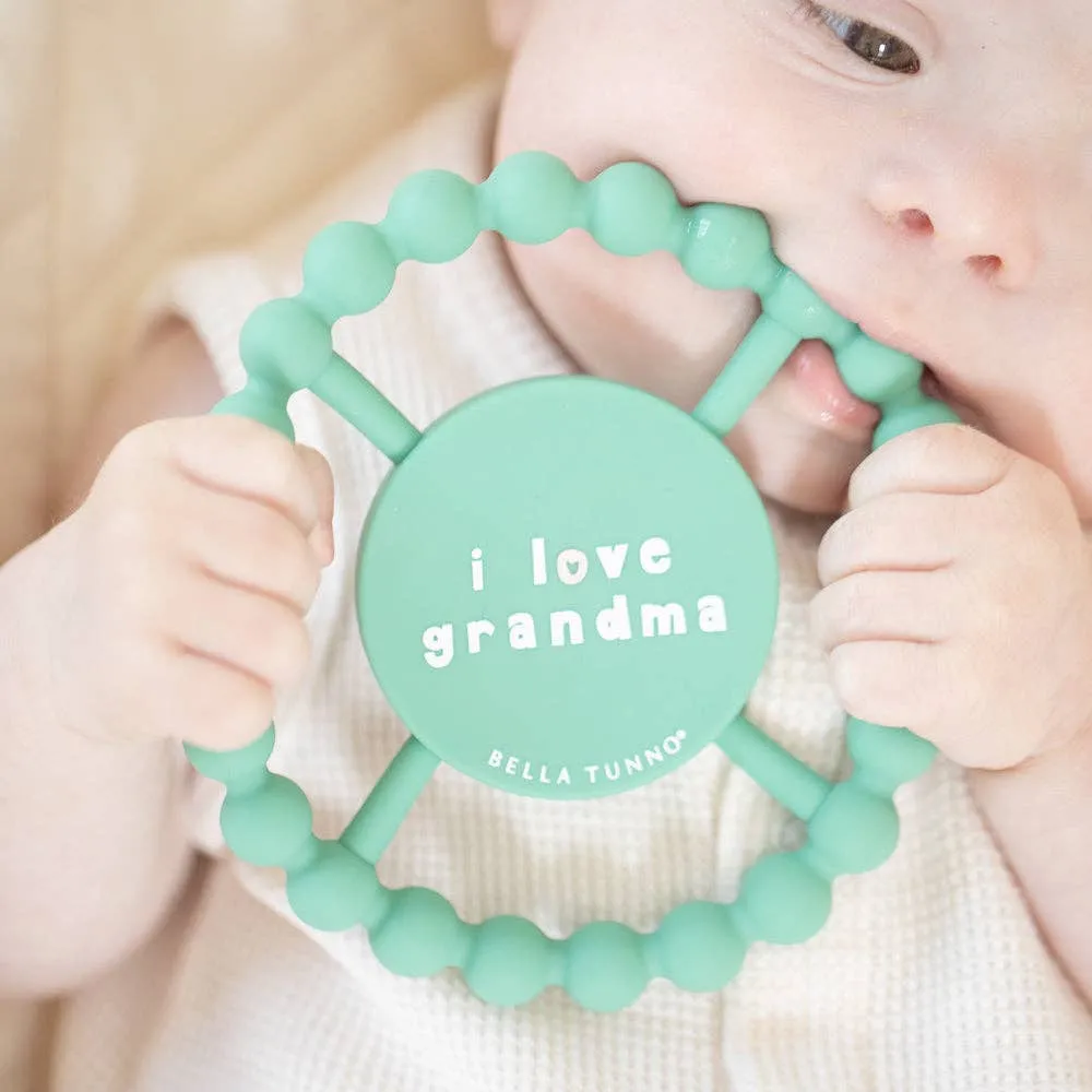 Bella Tunno - I Love Grandma Happy Teether: Green