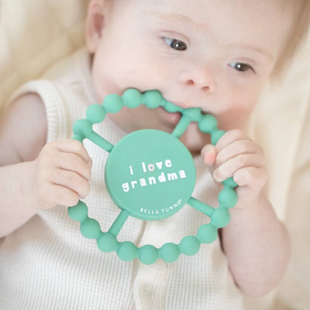 Bella Tunno - I Love Grandma Happy Teether: Green