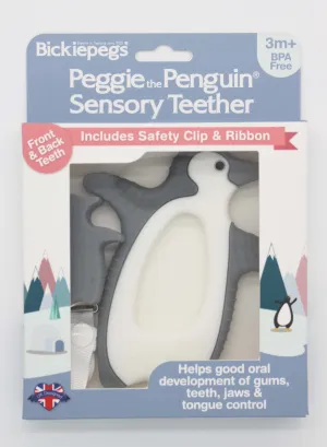 Bickiepegs Sensory Teether Peggie The Penguin 3m 