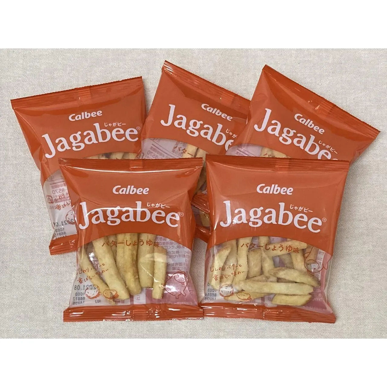 Calbee Jagabee Potato Sticks Snack Butter Soy Sauce 75g