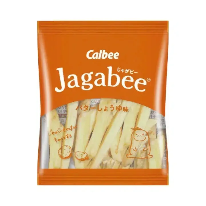 Calbee Jagabee Potato Sticks Snack Butter Soy Sauce 75g