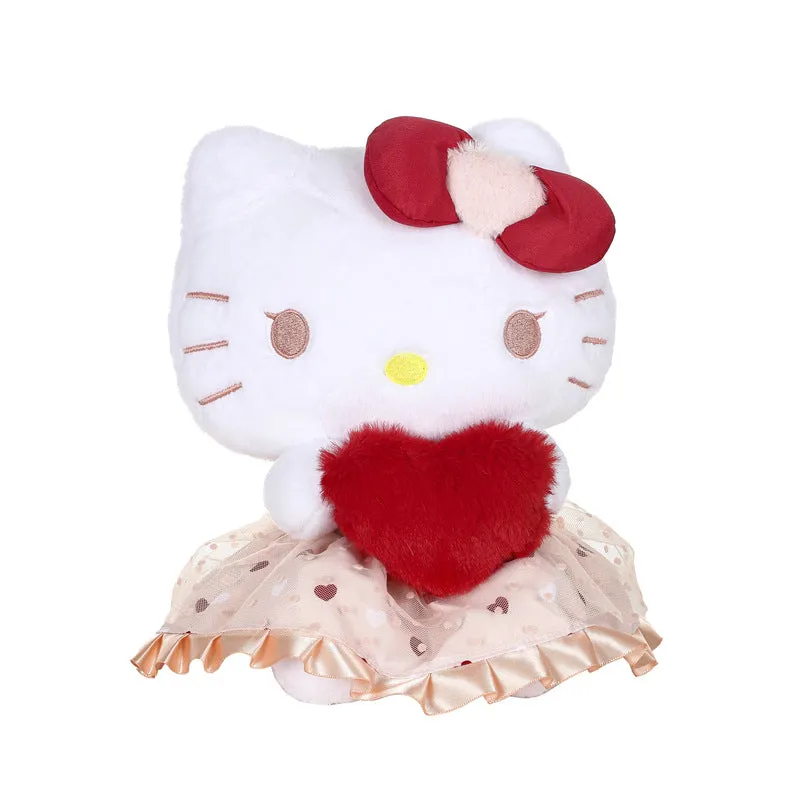 Cartoon Red Heart Plush Toy 8in SK570