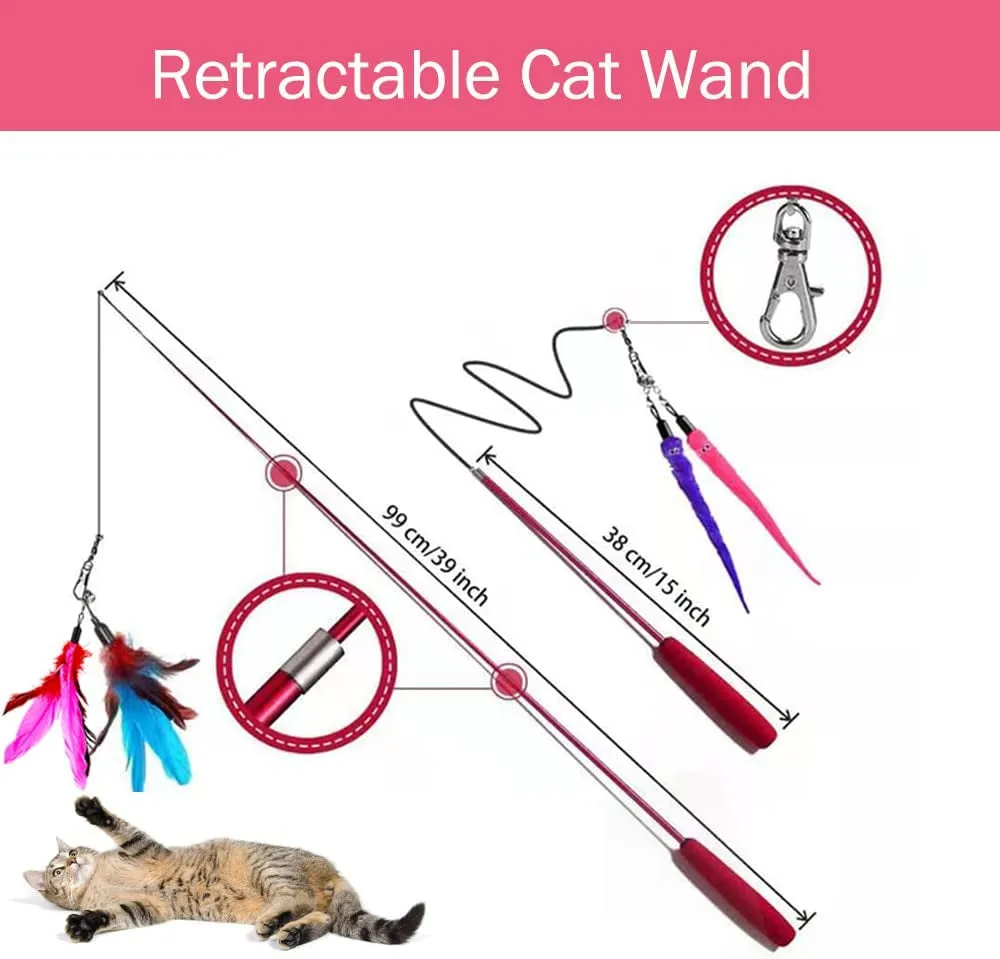 Cat Toy Wand - Meet Feather Frenzy! 🐾✨