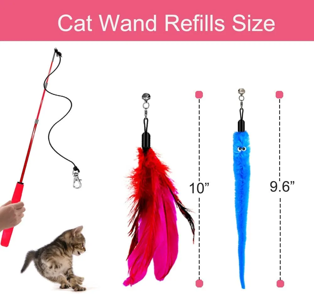 Cat Toy Wand - Meet Feather Frenzy! 🐾✨