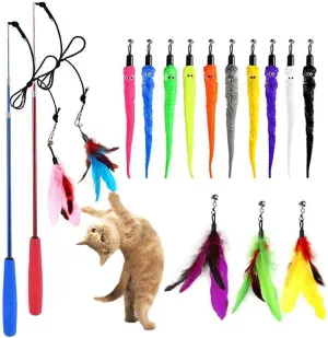 Cat Toy Wand - Meet Feather Frenzy! 🐾✨