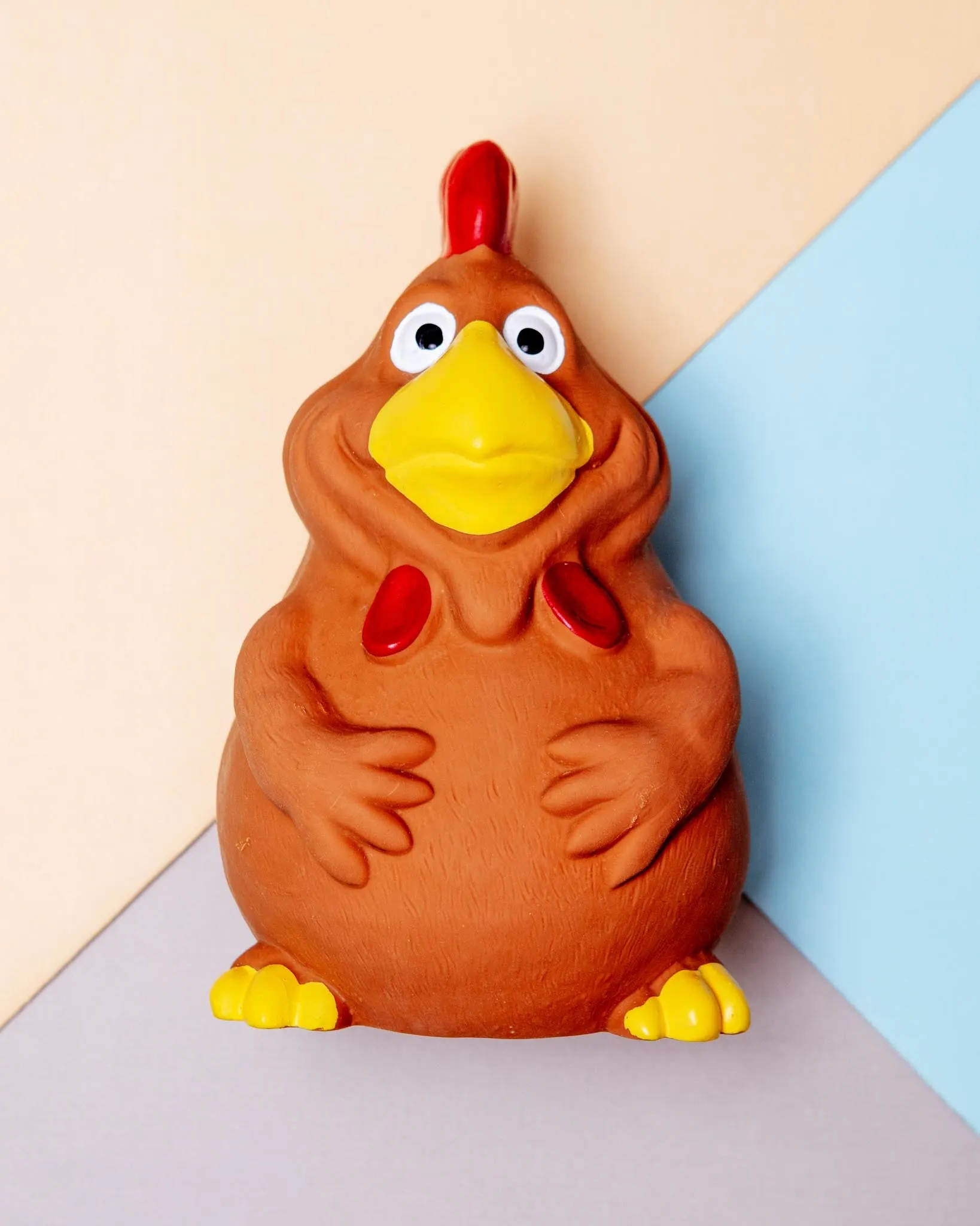 Chicken Latex Squeaker Dog Toy