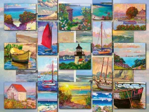 Coastal Collage,1500 piece puzzle by Ravensburger