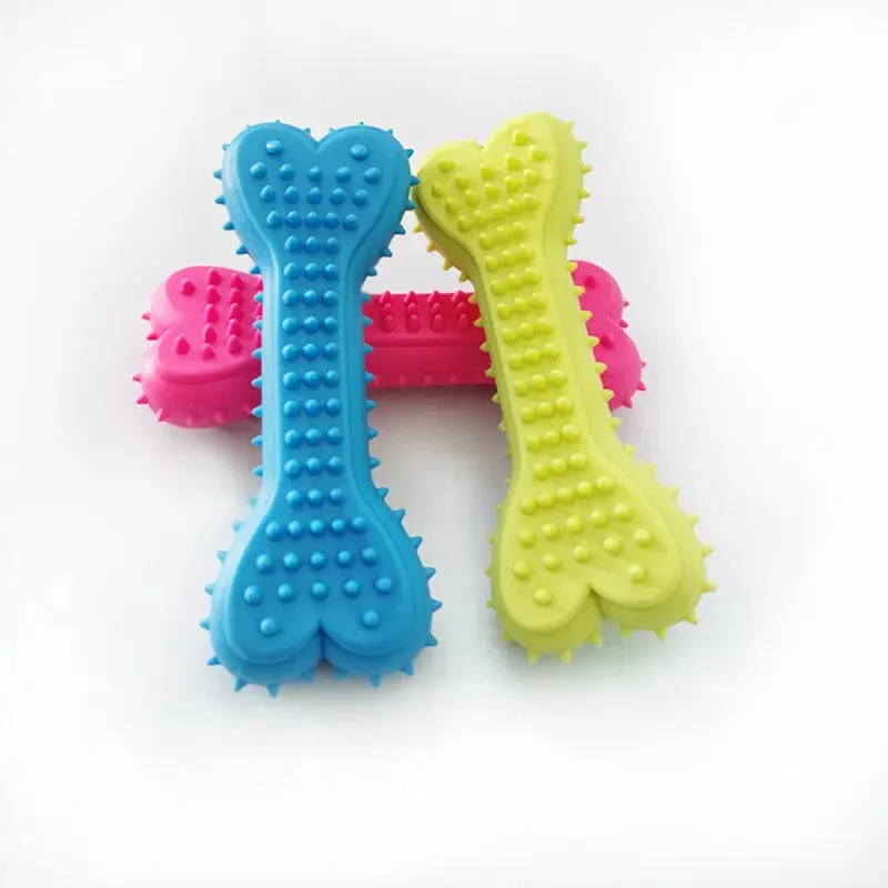 Colorful Dog Chew Bones – Durable Teething and Dental Toys