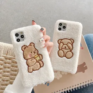 Cute Kawaii Bear Plush iPhone Case