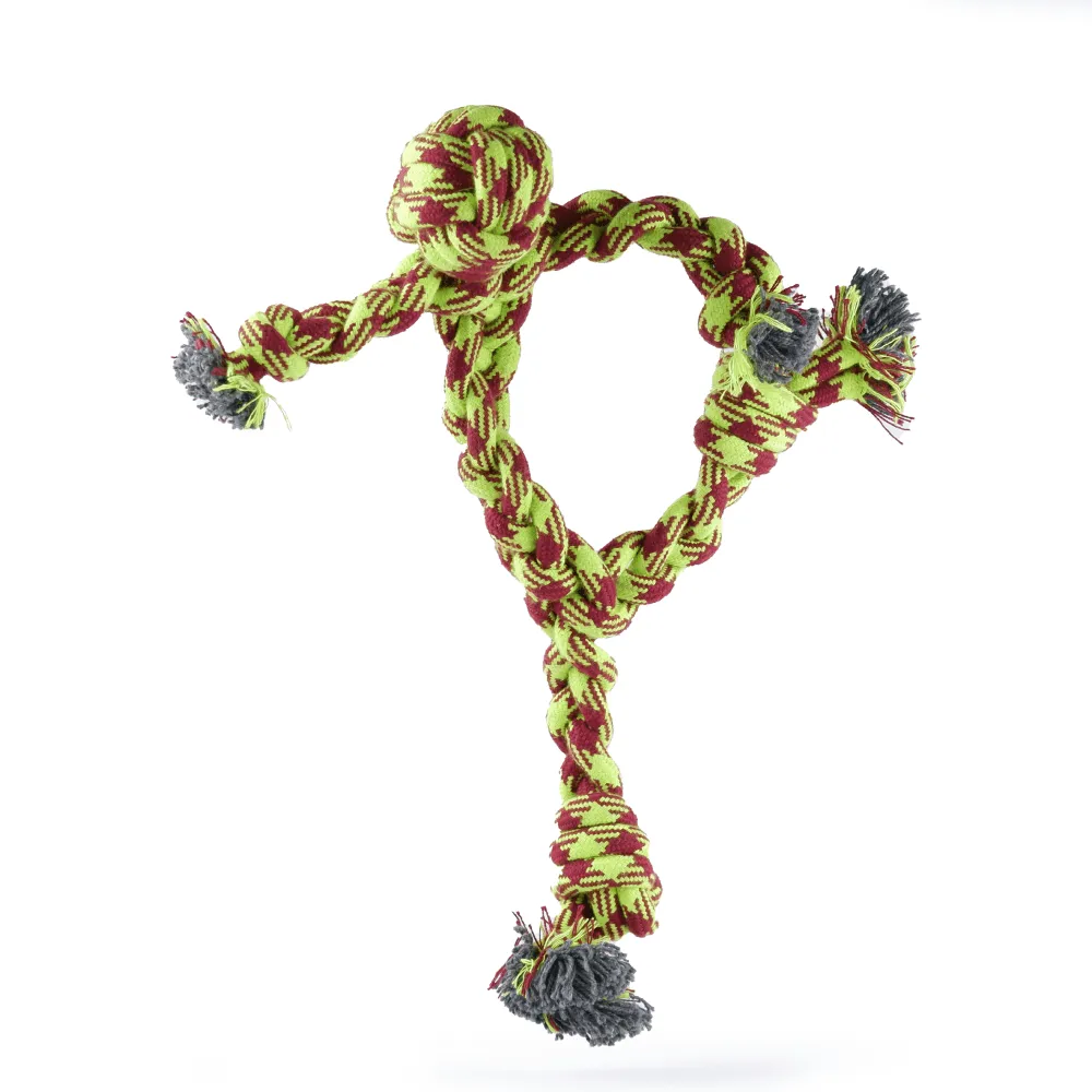 Dogitos Knotted Cotton Man Shaped Rope Toy for Dogs