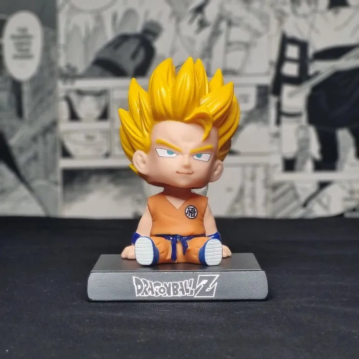 Dragon Ball Z Gotenks Bobblehead | Fun Desk Decor Collectible Figure for Anime Fans | 15 Cms |