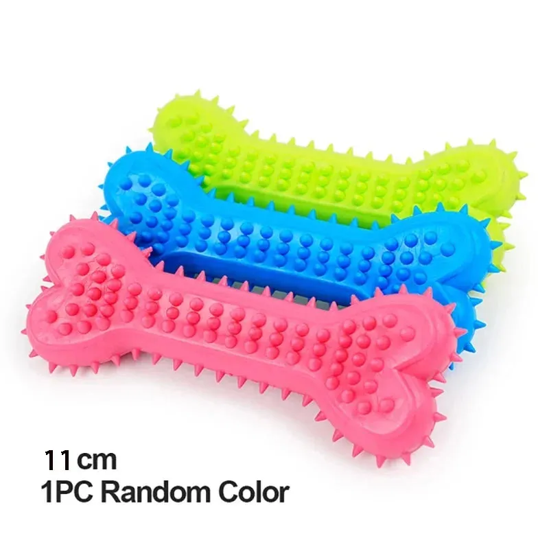 Durable Rubber Chew Toy for Small Dogs - Teeth Cleaning & Training