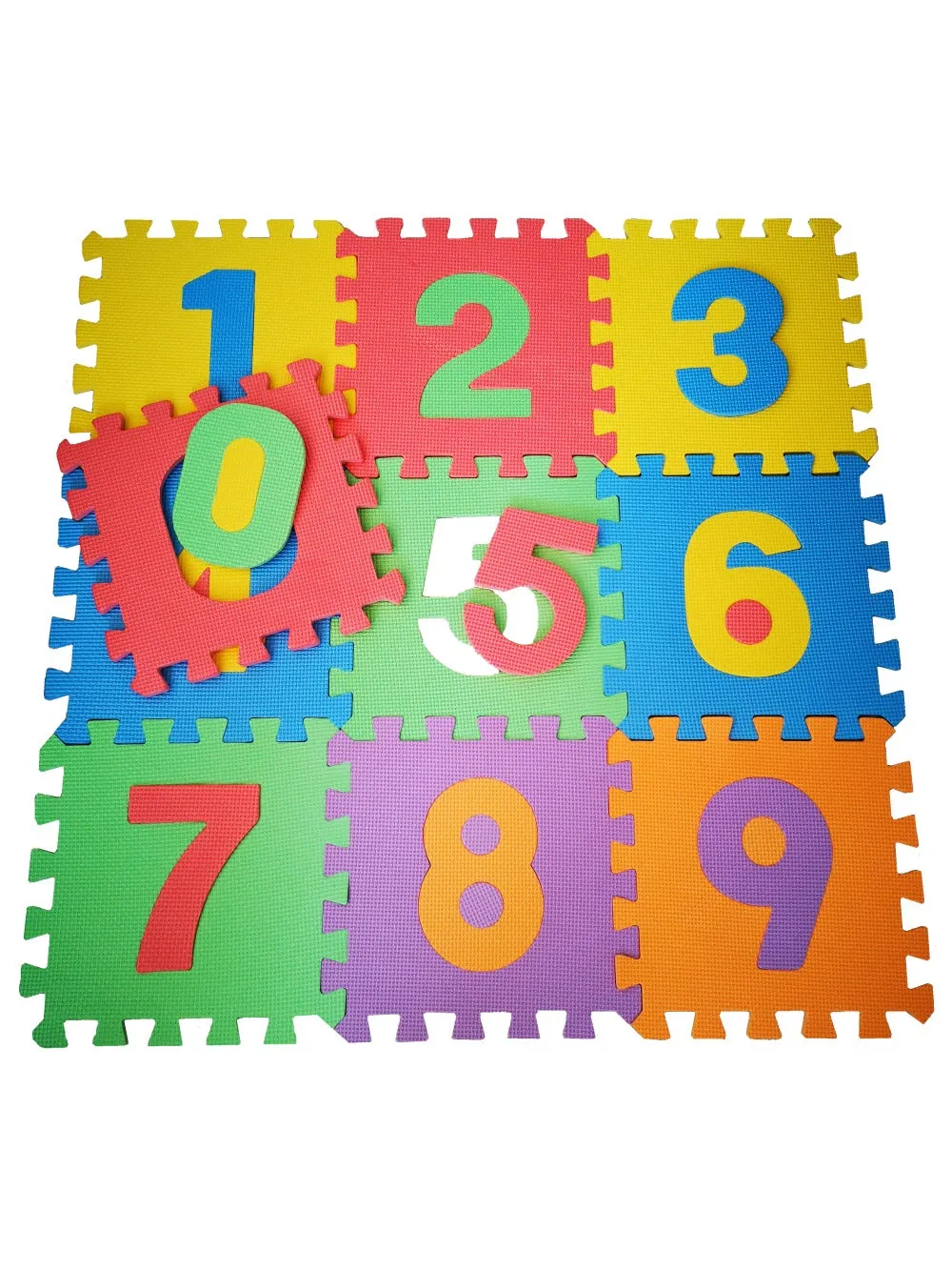 EVA Educational Foam Puzzle Floor Mat for Kids 10 Pieces - 1 x 1 Meter