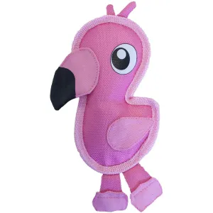 Fire Biterz Flamingo Interactive Pink Small Plush Dog Toy