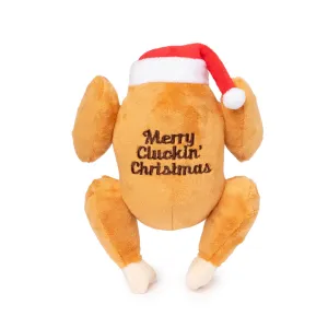 FuzzYard Dog Toy Merry Cluckin Christmas Plush Small