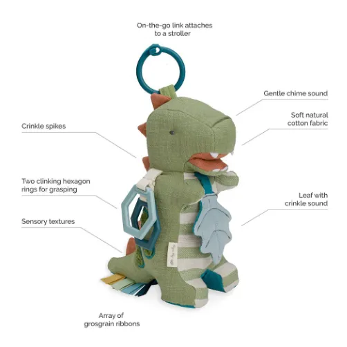 Itzy Ritzy Link & Love Activity Plush with Teether Toy