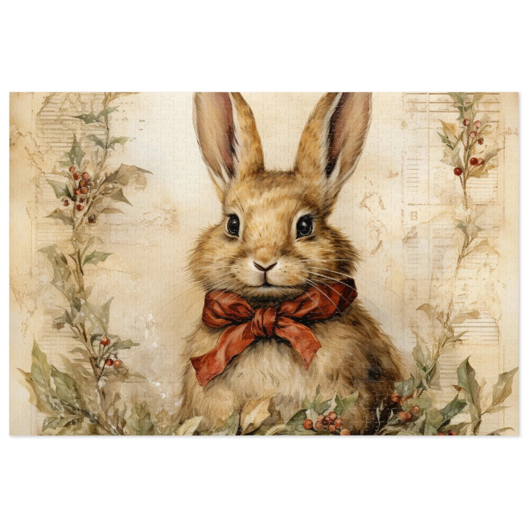 Jigsaw Puzzle, Rabbit, Personalised/Non-Personalised (30, 110, 252, 500,1000-Piece)