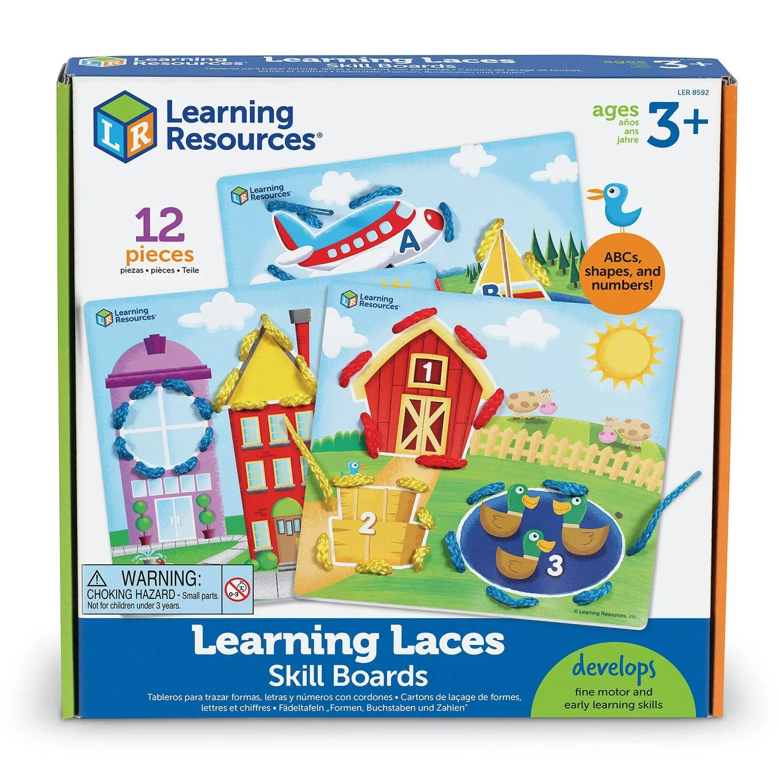 Learning Resources Learning Lace Skill Boards 12 pcs