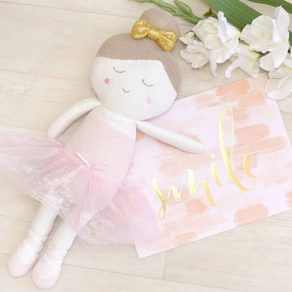 Living Textiles | Sophia the Ballerina Knitted Toy