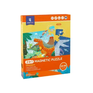 Mieredu 2 In 1 Travel Magnetic Puzzle - Dinosaurs