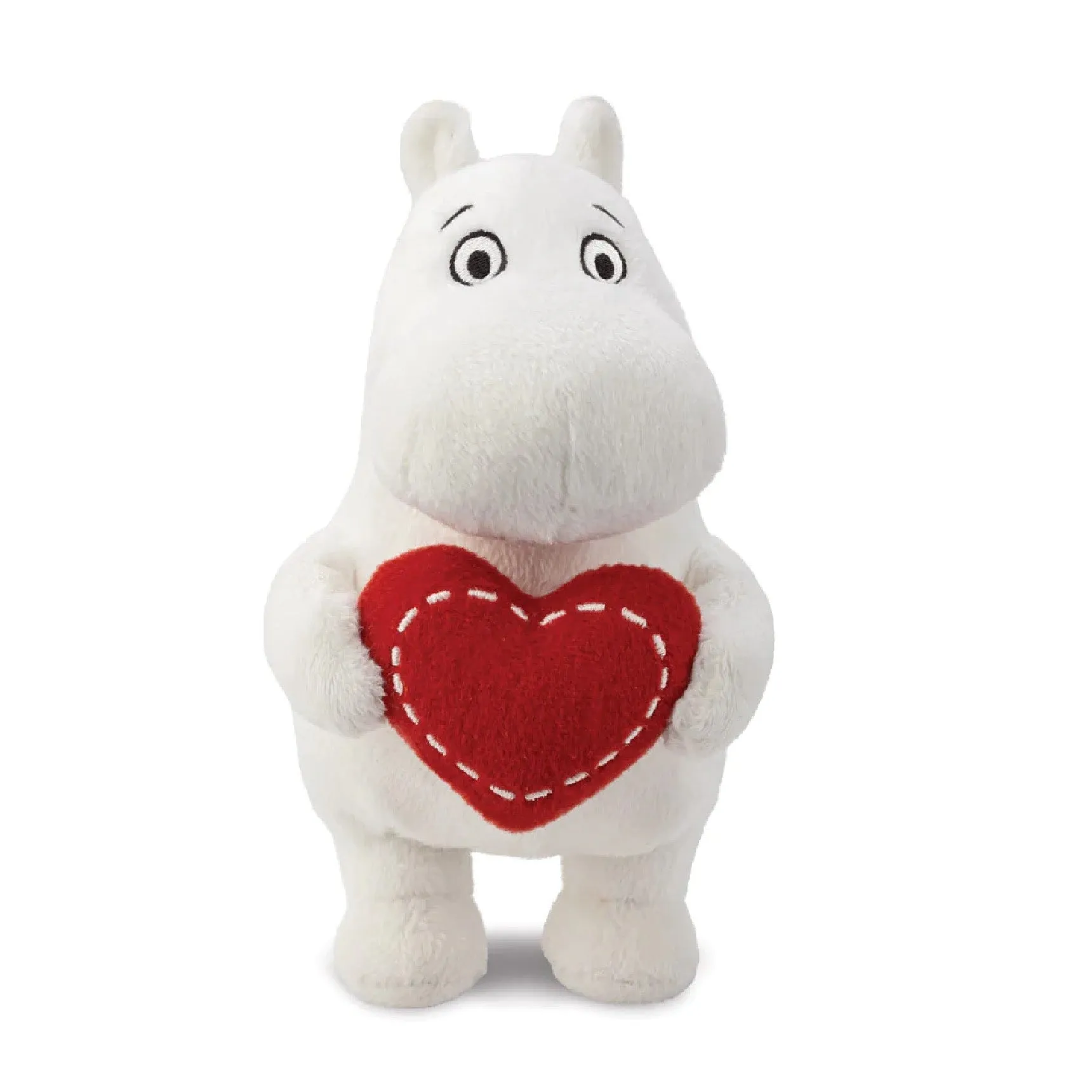 Moomin Standing With Heart Plush Toy