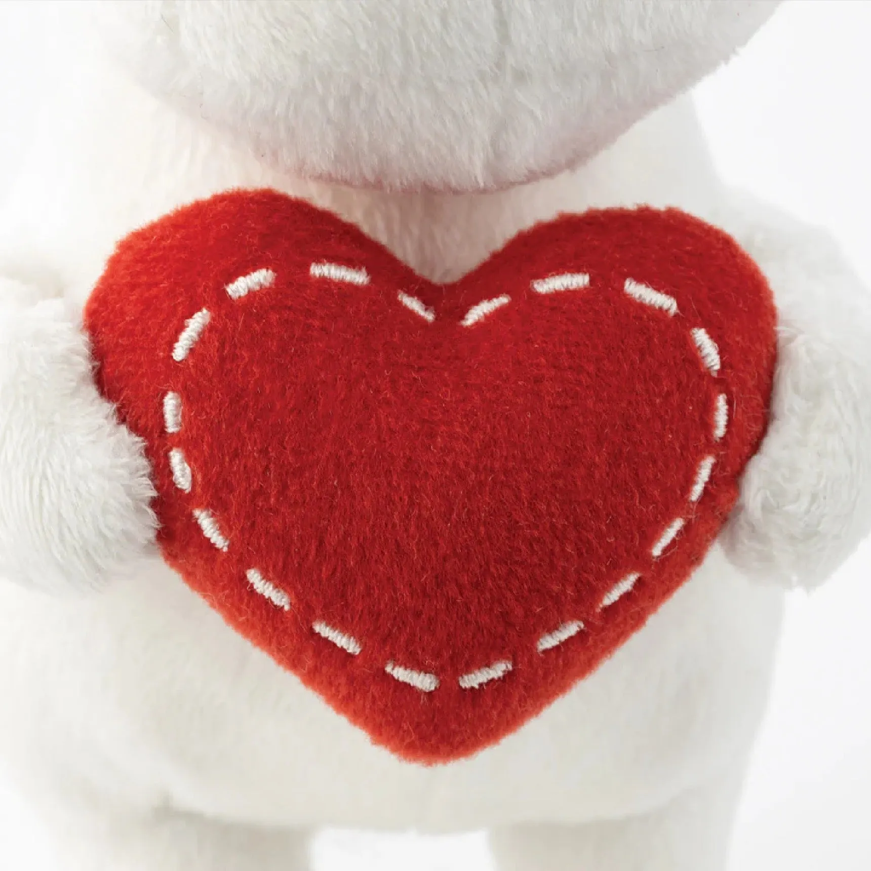 Moomin Standing With Heart Plush Toy