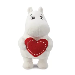 Moomin Standing With Heart Plush Toy