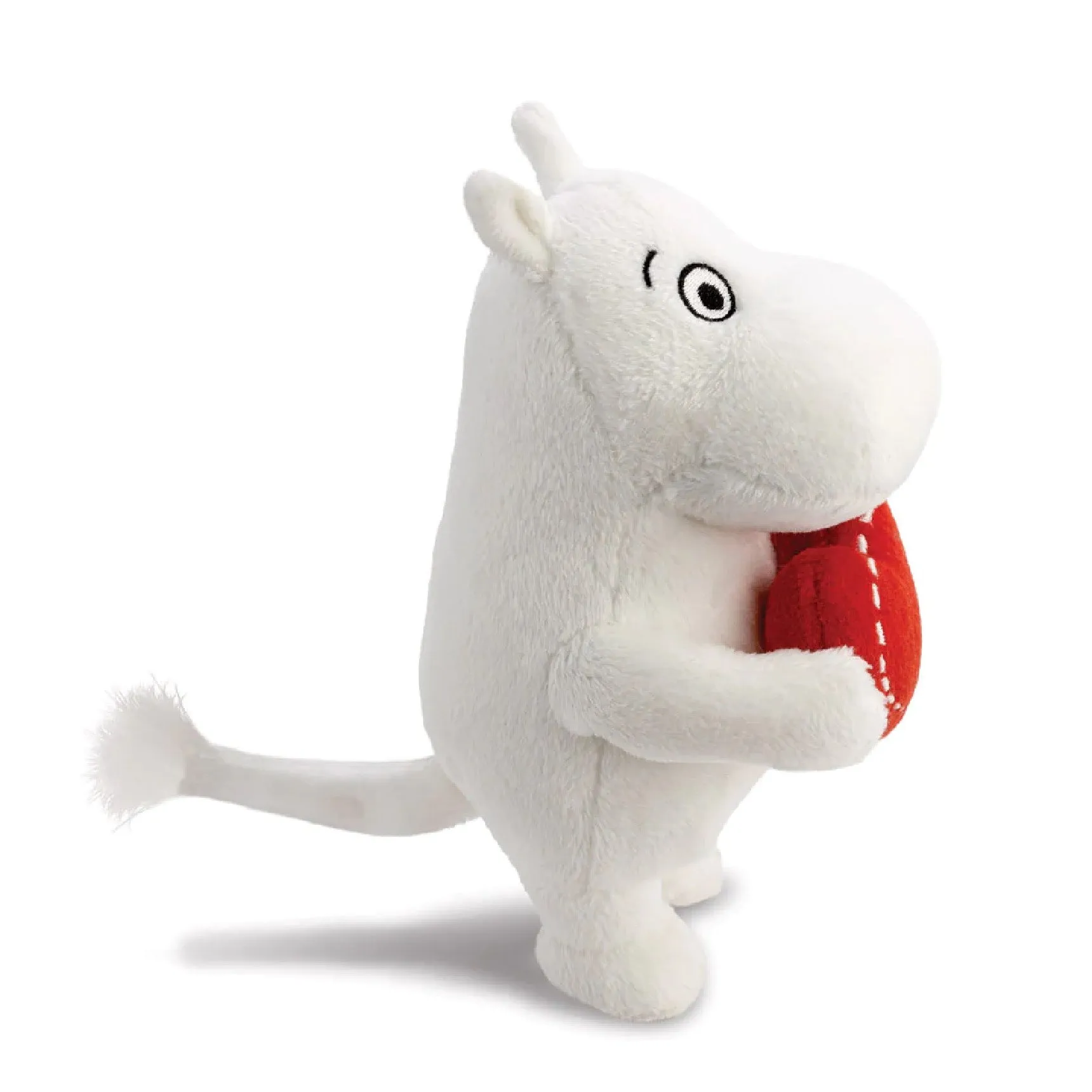 Moomin Standing With Heart Plush Toy