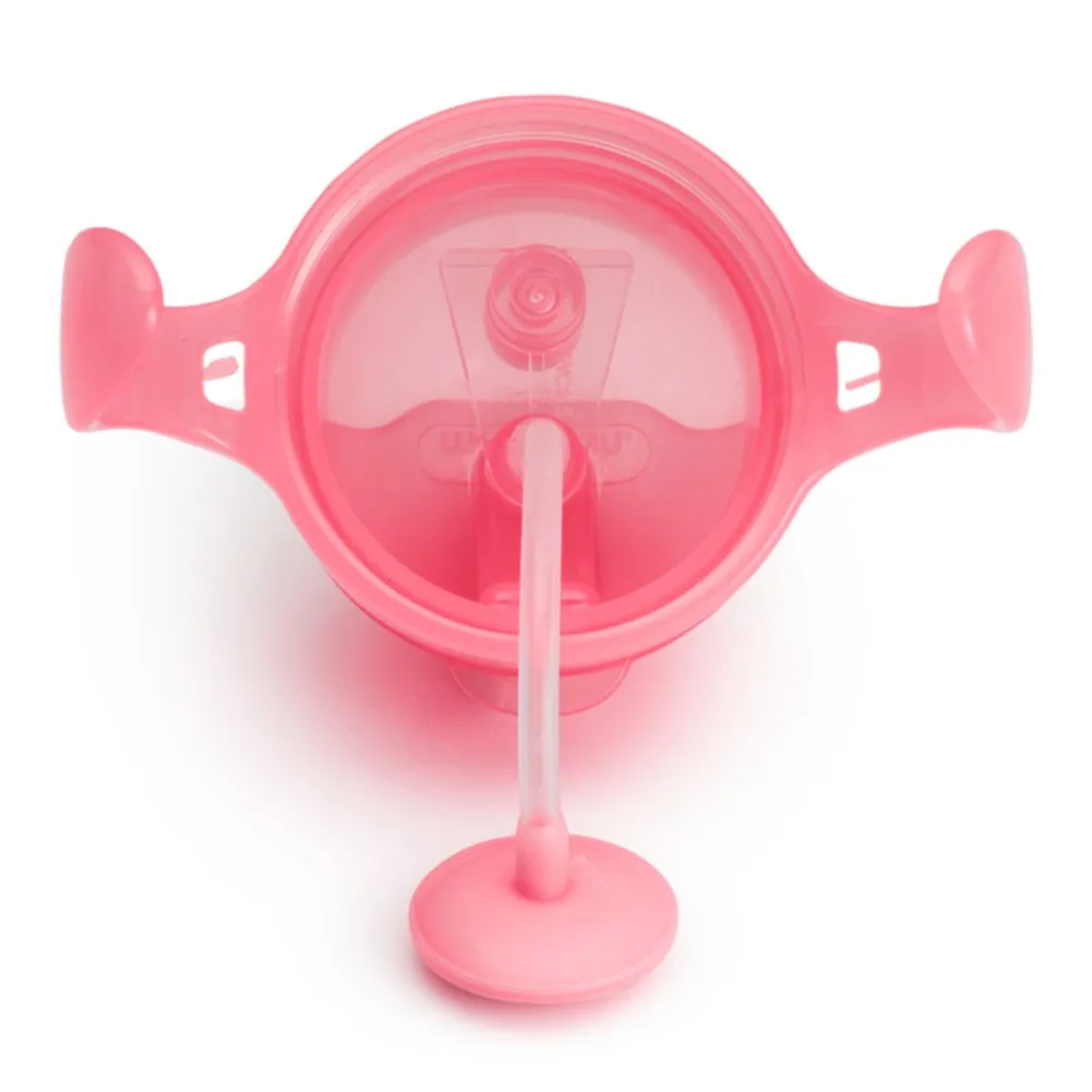 Munchkin Any Angle Click Lock Weighted Straw Trainer Cup - Light Pink (7oz)