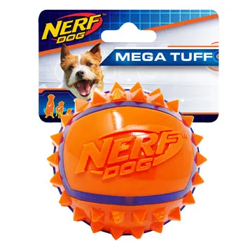 Nerf Dog Two-Tone TPR Spike Ball - Small - 2.5 in