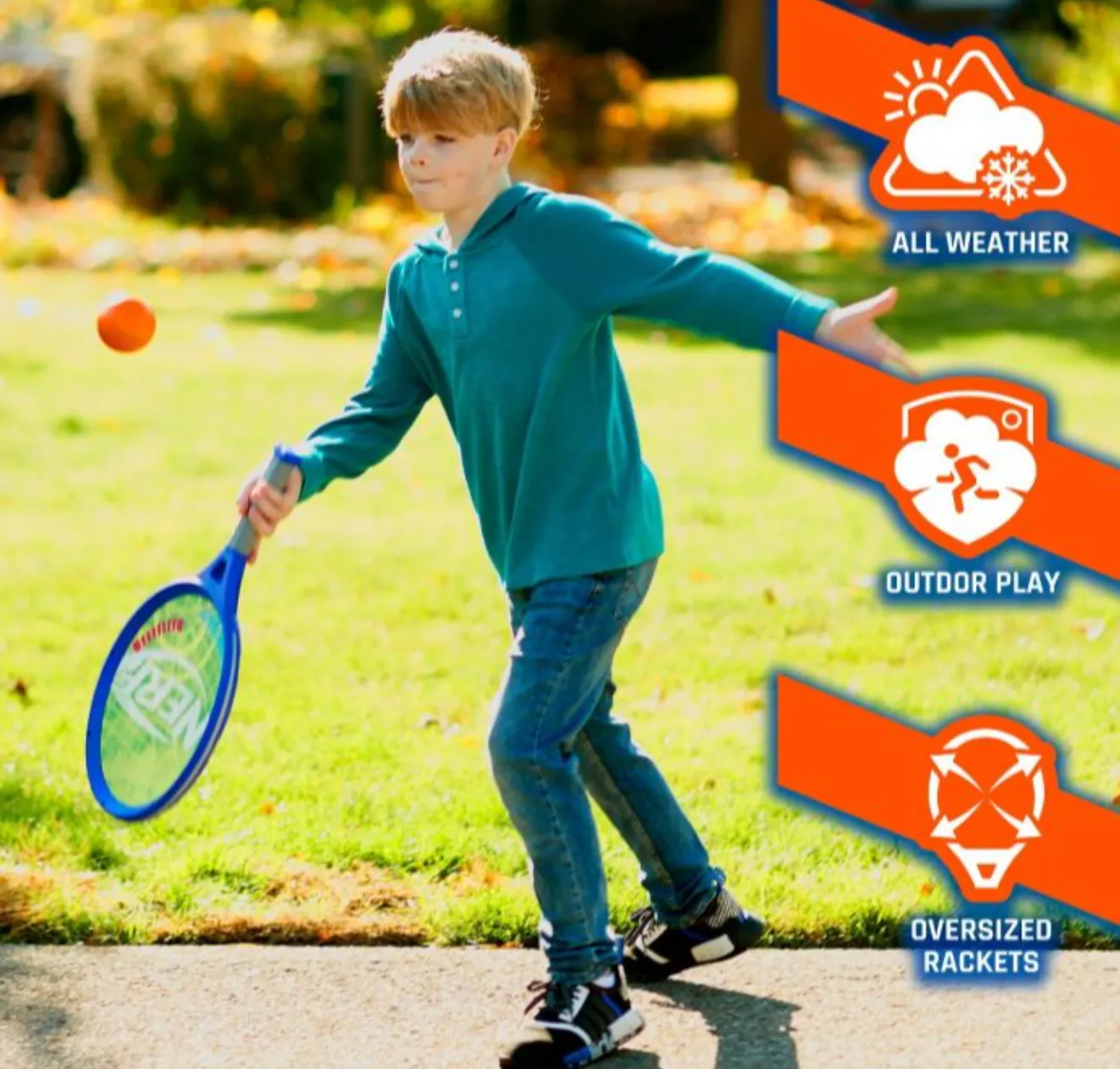 NERF SMALL 2 PLAYER TENNIS SET