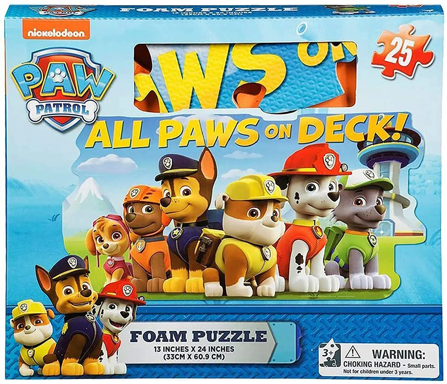 Paw Patrol Soft Foam Large Floor Puzzle by Cardinal (25 Piece), Great Gift For Toddlers