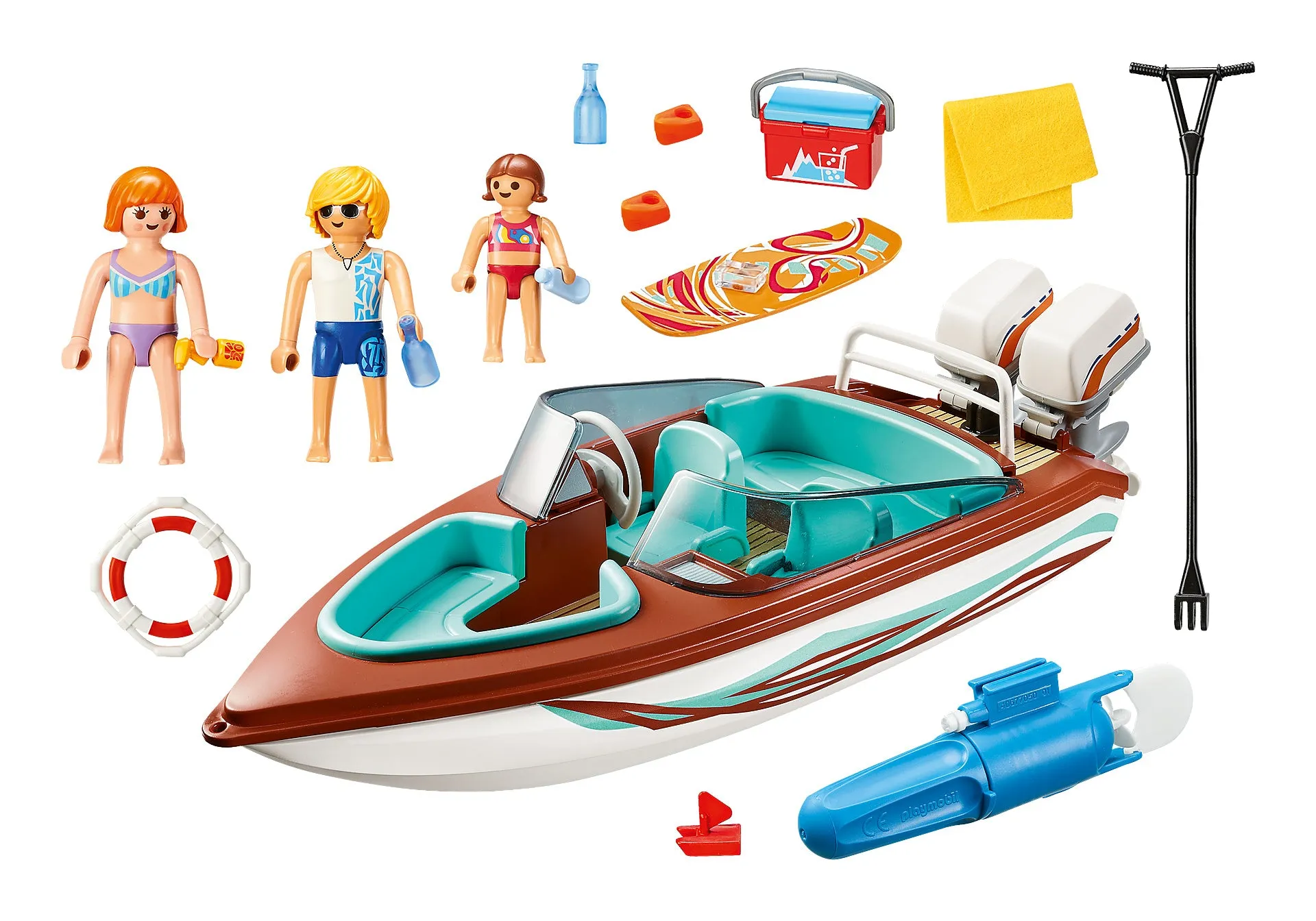 Playmobil Family Fun Speedboat with Underwater Motor