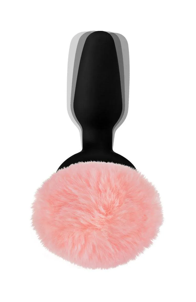 Remote Control Vibrating  Bunny Tail Anal Plug