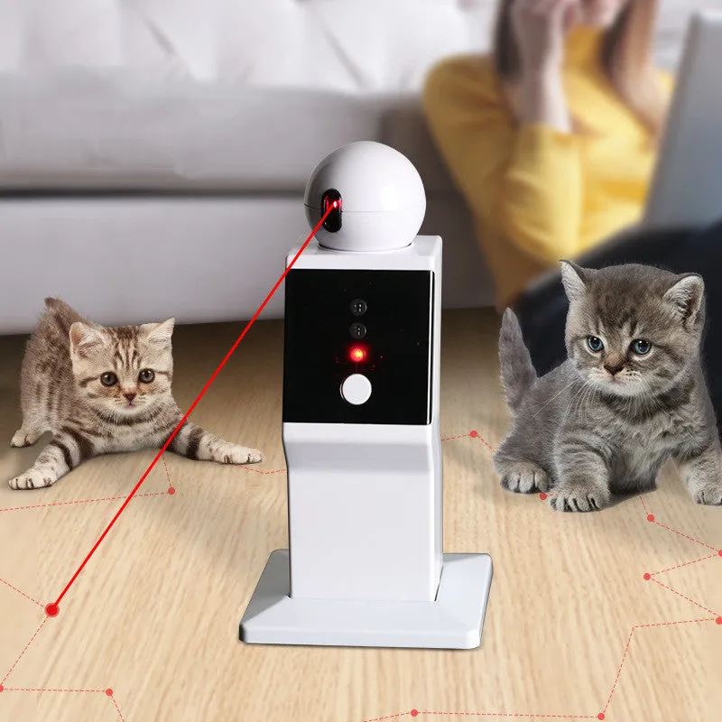 Robotic Cat Playmate with Interactive Smart Toys