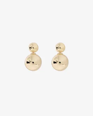 Shashi Gold Double Ball Earring