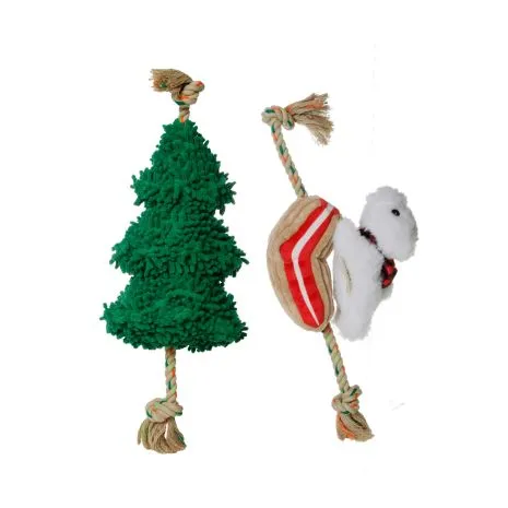 Tall Tails Evergreen Plush & Tug Holiday Dog Toy