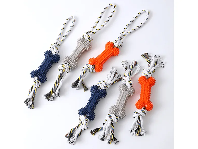 TPR portable cotton rope toys 2