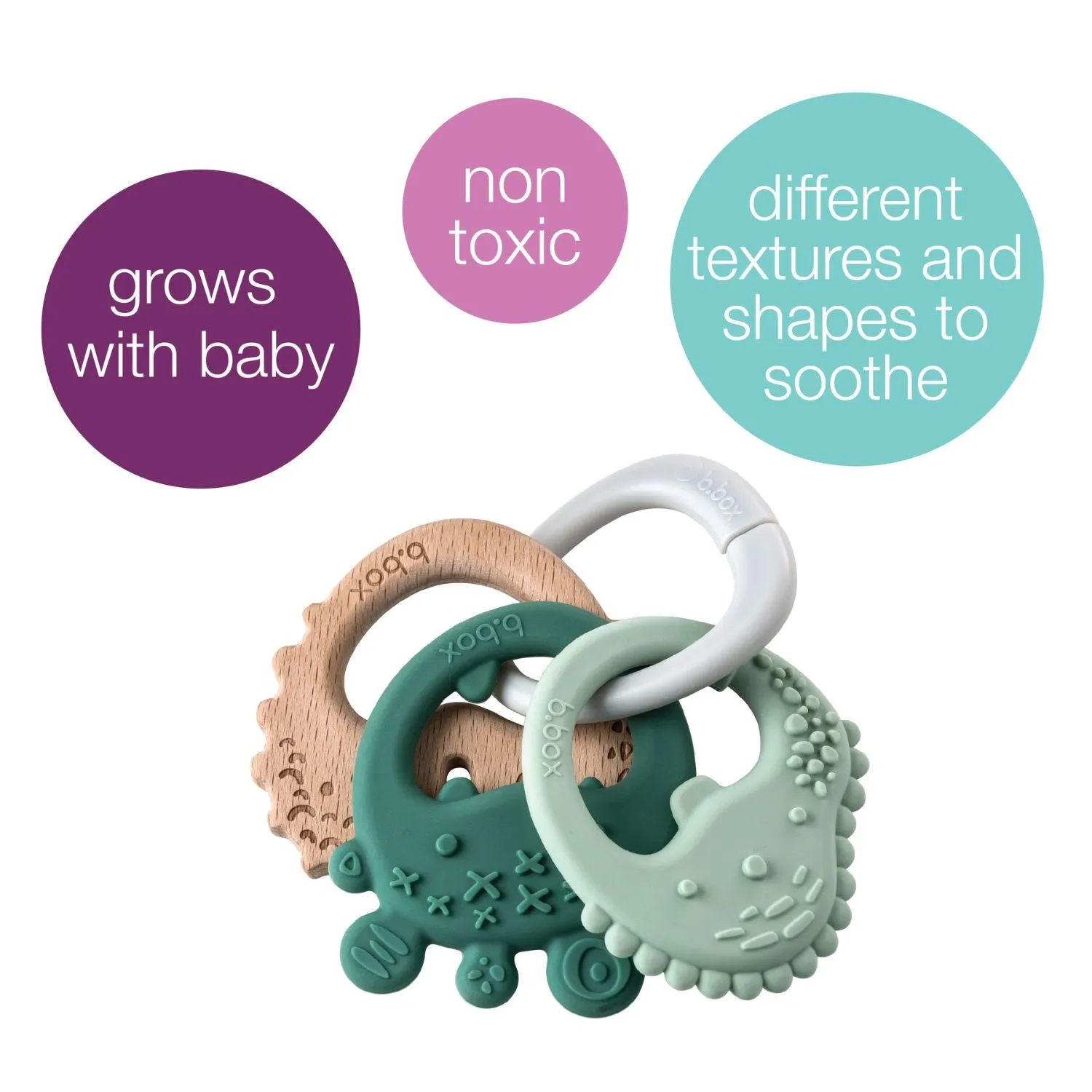 Trio Teether Sage Green