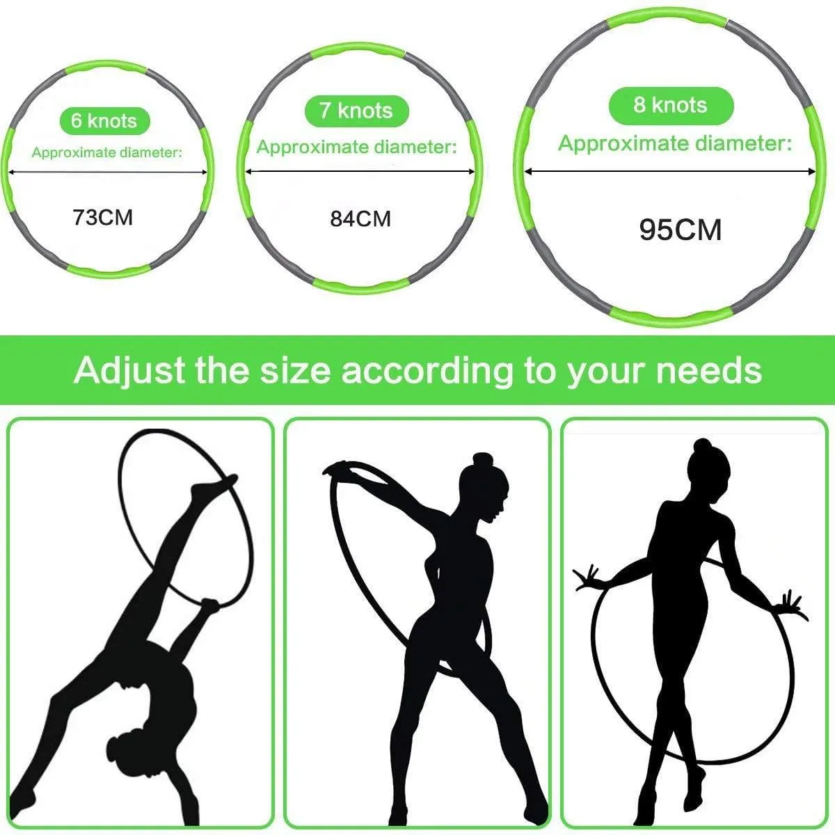 Two-Color Adjustable Hula Hoop HD-51