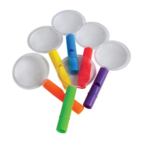 Whistle Magnifying Glasses Educational Toy (One Dozen)